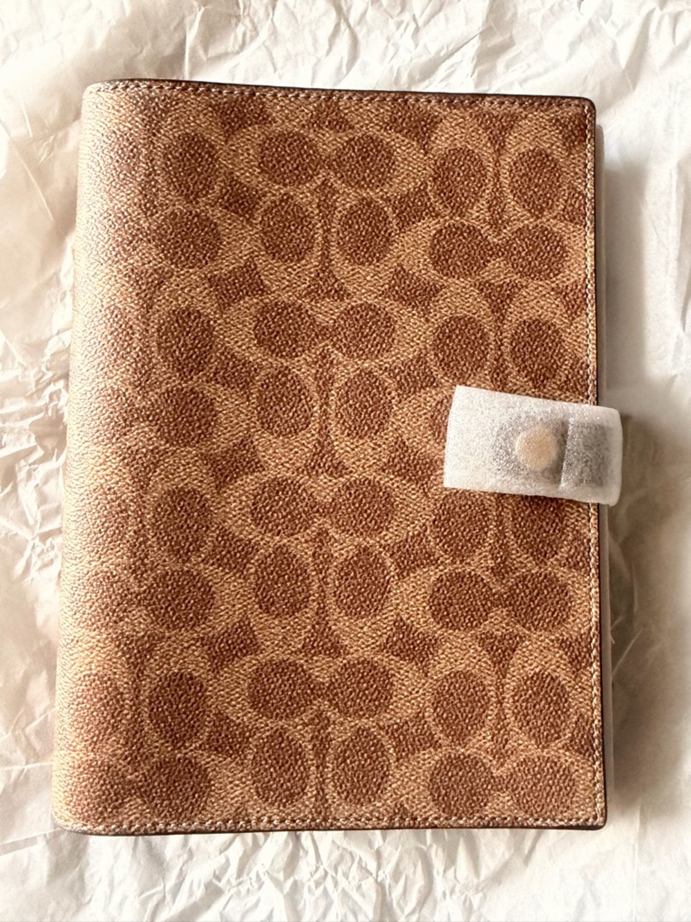 Coach Brown/Tan Signature Canvas Card Organizer